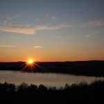 Borkener See Abendrot 2021